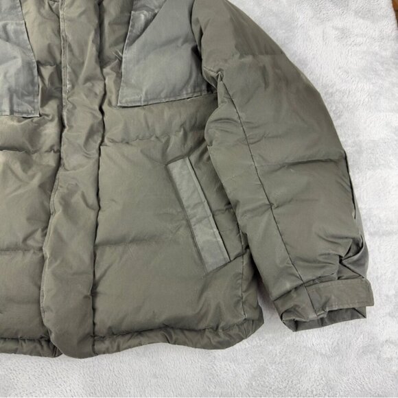 Uniqlo +J Down Oversized Green Down Parka Men's Sz Medium Winter Outdoors Puffer - Picture 14 of 14
